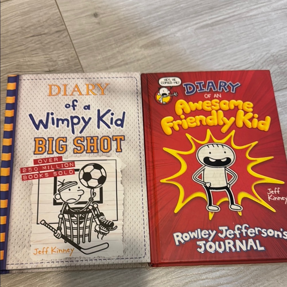 Diary of a Wimpy Kid and Awesome Friendly Kid Book Set
